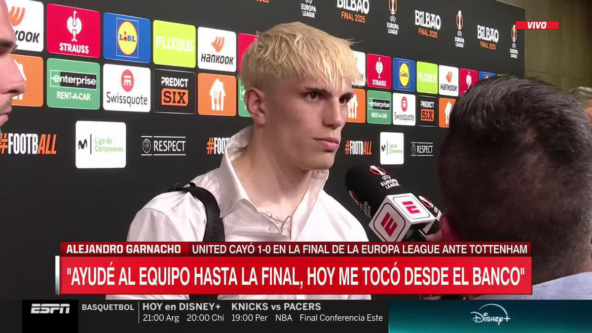 "Alejandro Garnacho" Porque se quedó re caliente y apuntó indirectamente a Amorim por ser suplente en la final de la UEFA Europa League. Le chupó un huevo todo, no se guardó nada y dijo todo lo horrible que fue el Manchester United, lo tengo que bancar.