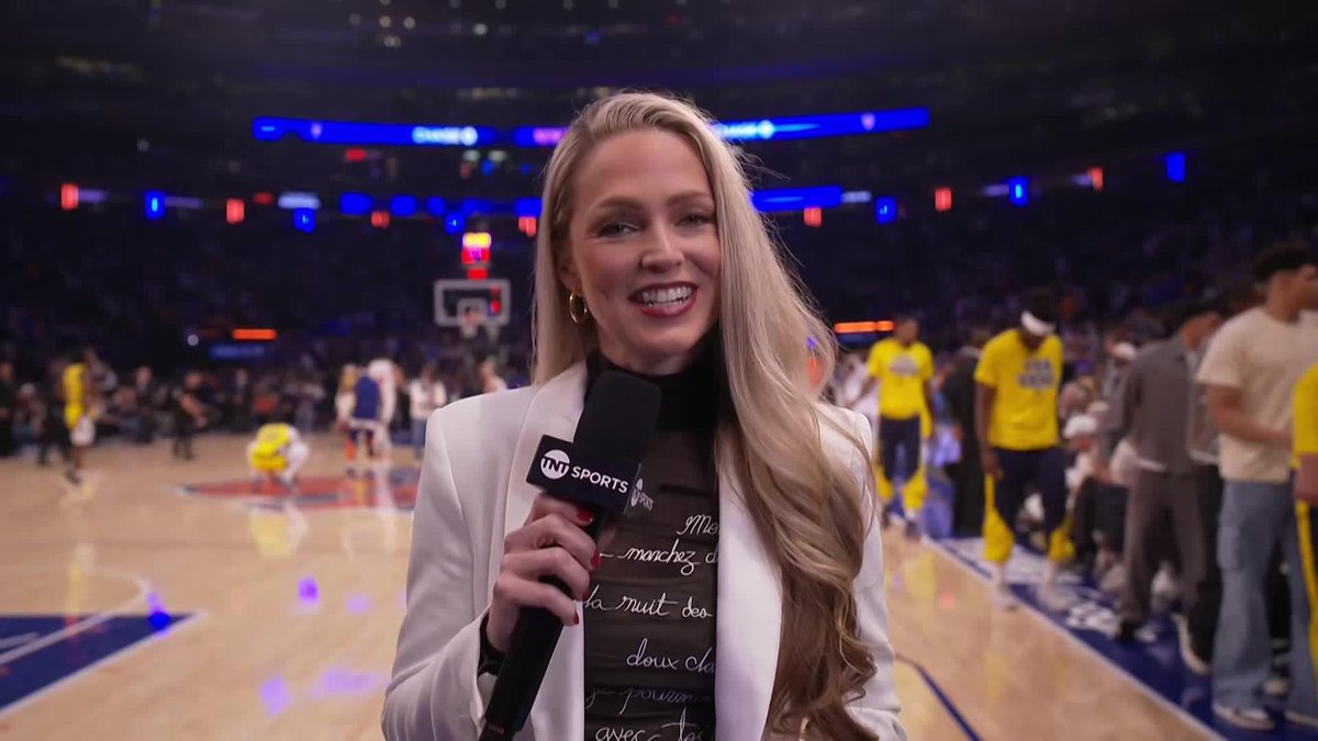 Indy & New York both looking to set the tone in Game 1 as Allie LaForce reports from MSG 🗣️