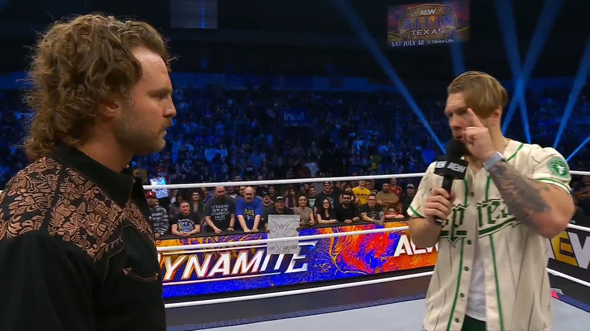 "Meet me in the desert, I'm calling you out for a shootout bruv." — Will Ospreay to Hangman Page #AEWDynamite