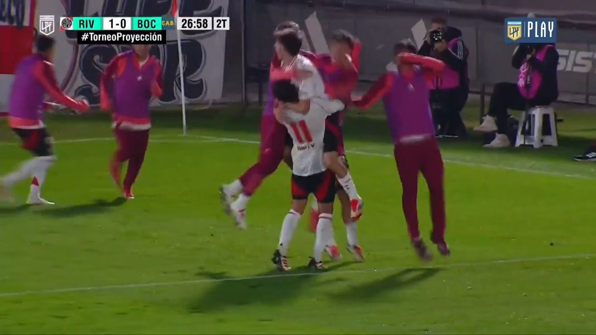 🎥 Los goles de Bautista Dadín y Joaquín Freitas para la victoria del Millonario en el Superclásico del #TorneoProyección. 👊⚽