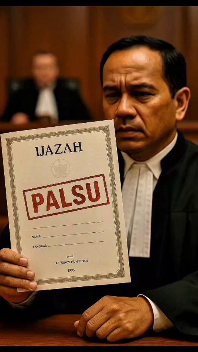 Terima kasih Jokowi 🙏 Anda memberi pelajaran yg paling berharga. Bukan Ijazah yang dinilai. Tapi kejujuran yang gagal anda tunjukkan. Kebenaran itu simple 👌