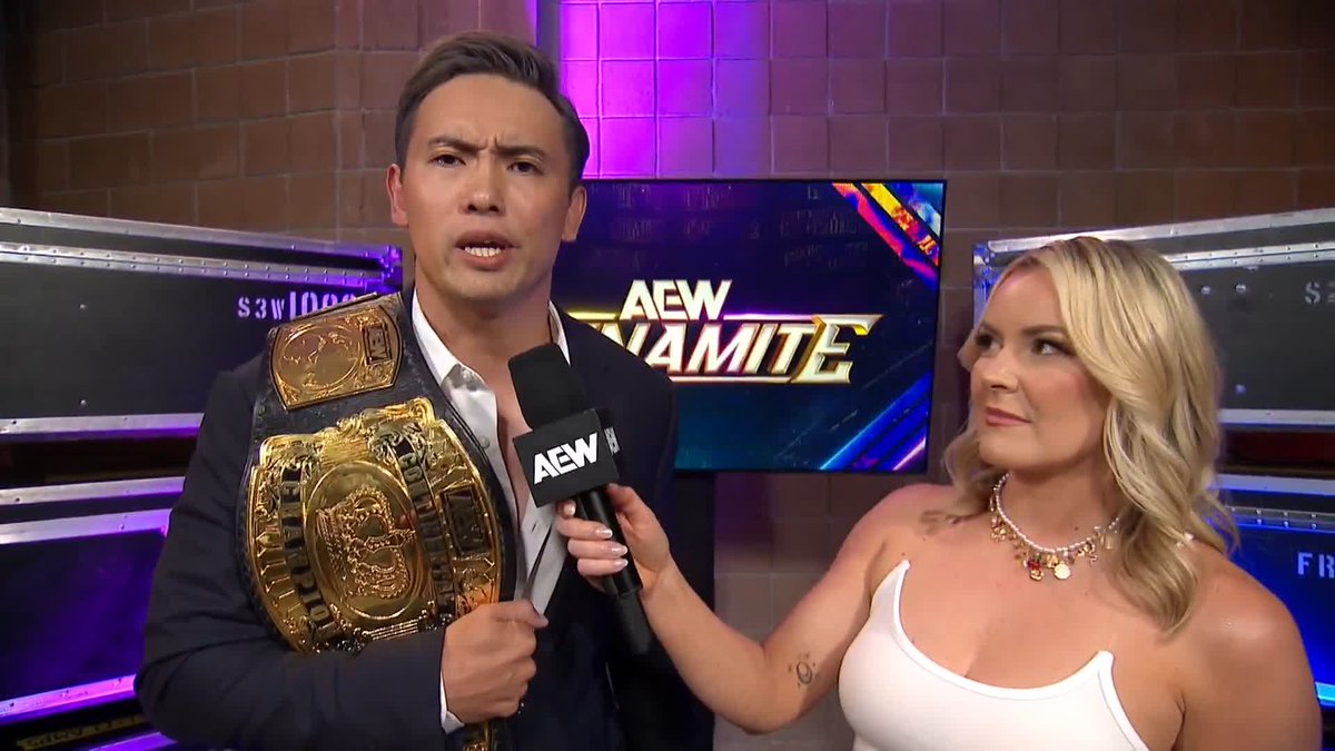 The AEW Continental Champion, Kazuchika Okada, is calling the shots as he calls out Speedball Mike Bailey! Watch #AEWDynamite on TBS &amp; MAX