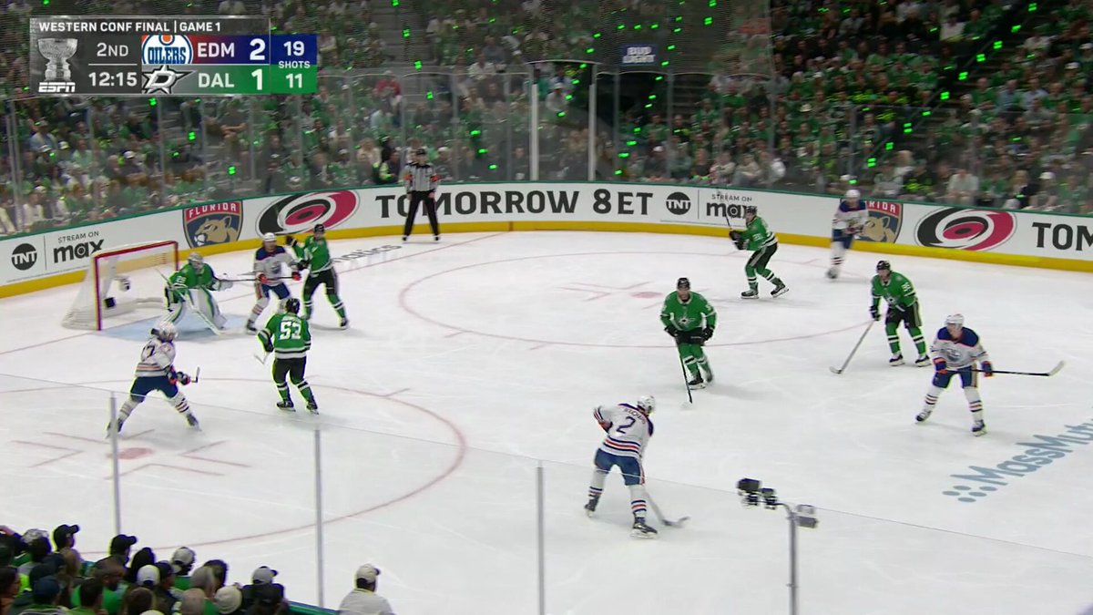 The Oilers score their THIRD goal of Game 1 😤 📺 ESPN/ESPN+