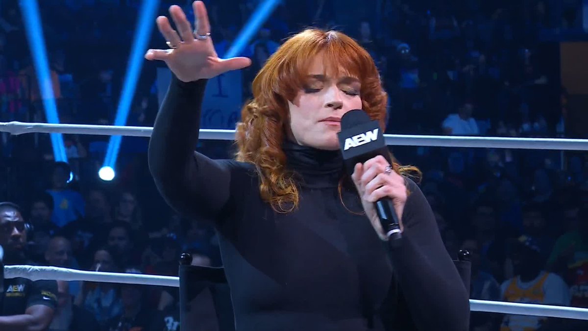 It's finally come to blows between Último Moné and JAMIE HAYTER ahead of their @Owen_Foundation Final match THIS SUNDAY at #AEWDoN, but the brawl has attracted the AEW Women's World Champion! Watch #AEWDynamite LIVE on TBS & MAX