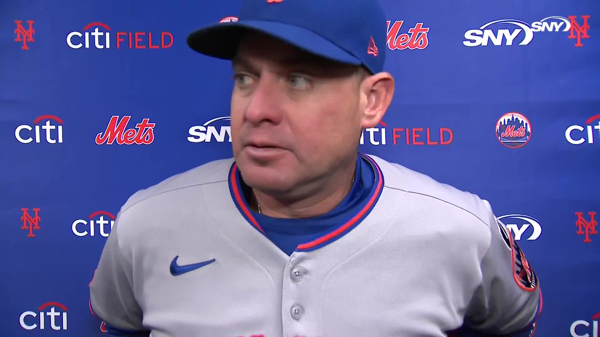 Carlos Mendoza chuckled when Steve Gelbs asked if he meant pregame that he wanted Brett Baty in the lineup for offense rather than defense 😂 "It's just really good to see one of your young players perform and continue to play with confidence"