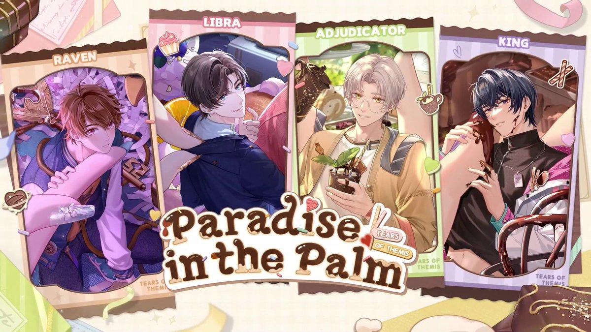 ✦ Paradise in the Palm ✦ Event Trailer ✅ Follow & 🔄 Repost 🎁 S-Chip ×1800 (10 winners) ⌛ Ends on 5/25 at 23:59 (UTC+9) ⌛ A sweet adventure into a whimsical dream. ✦ Japanese dubbed version: ✦ Preview: #TearsOfThemis