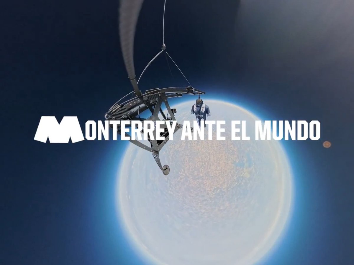Desde nuestra Casa Rayada... hasta la inmensidad del espacio. 🔝🌎🚀 Llevamos con orgullo al #MonterreyAnteElMundo.💙👊🏼 Codere.mx