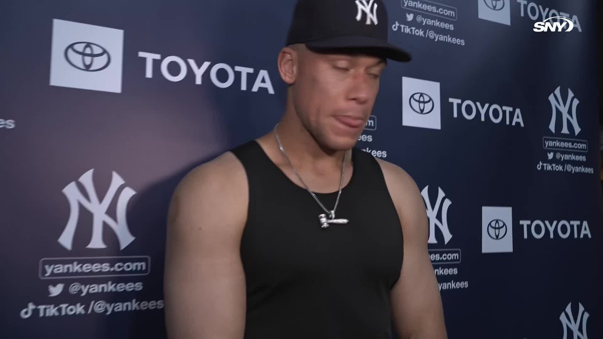 "Going up against one of the greatest pitchers of our generation, that was a big-time win for us" Aaron Judge talks about the Yankees getting the comeback win vs. Jacob deGrom and the Rangers