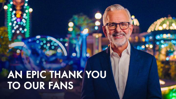 To our fans, Epic Universe is yours 💫