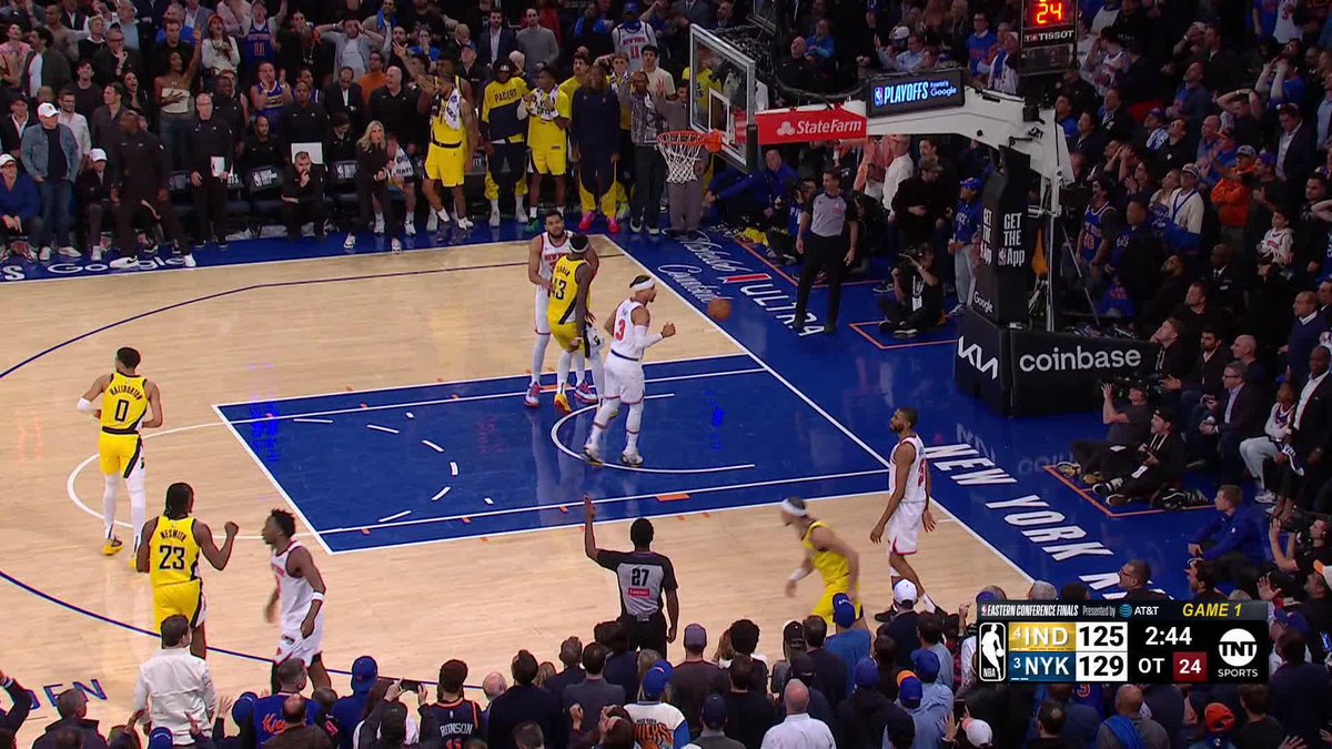 Indy is STILL cashing from three in OT 🔥 We have extra basketball on TNT!