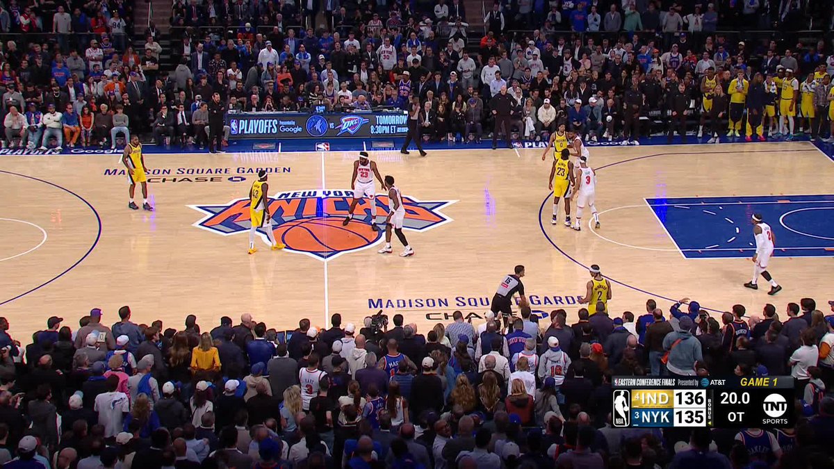 Obi Toppin makes it a 3-point game 😳