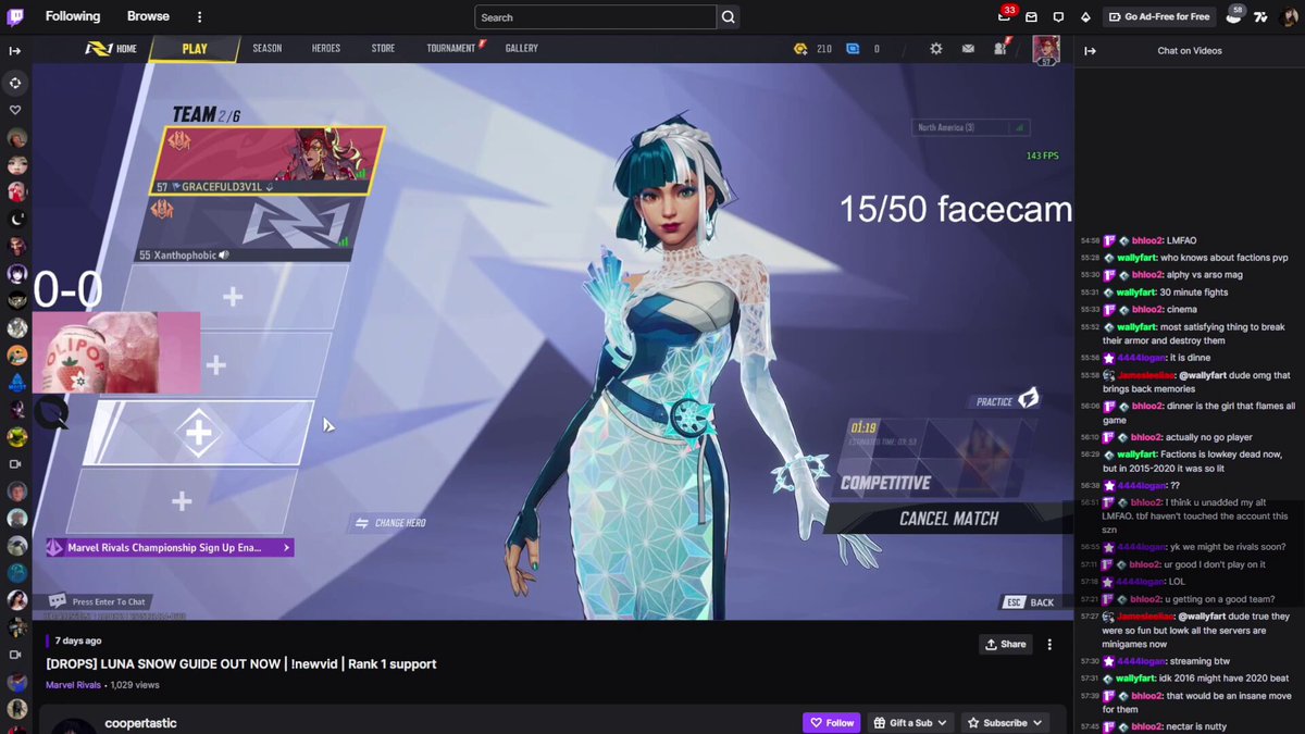 I've really debated speaking out about TLC cooper because I have this intense anxiety about being marked as a girl that "causes drama", but I want to share my piece on why I don't think this is an isolated incident for him nor will it be the last time that he behaves this way due to the lack of discipline from FlyQuest. I've been competing in esports since 2017. I've been denied trials because of my gender, hit with every sexist remark, made fun of for my voice, and still despite it all, I compete. A few months ago, 100T delenaa posted a (now deleted) tier list ranking a bunch of different Marvel Rivals players from S to D tier. I forget what I was ranked to be honest, and didn't really pay it much mind until I received a DM from someone showing me that TLC cooper had said something along the lines of (since it's now deleted) "you have me below aramori?? are we serious right now??" At this point I didn't really keep stock of anyone in the scene, I'm particularly bad with names, and I usually don't pay any attention to who I'm playing versus unless they're old teammates of mine (I’ve said this in an interview with Shroud). I did NOT know who he was, only that he was a fellow peer in the competitive scene. my heart dropped when i saw his reply Why was he comparing himself to me when all of my teammates and every other strategist in the scene was also on the list? Why was he not mad that he was below Harvey or Karova, but instead, mad that he was lower than me? The answer left a bad taste in my mouth. Despite not really knowing me, never having played on a team with me, or even talked to me- he had a preconceived notion that I was "bad" or "less than" all of our peers. I responded (screenshot below) "what u say fuck me for" trying to make light of an extremely awkward situation. He responded (screenshot) "woah why are we assuming ily 💖 #MeToo" Me too? The movement where victims of sexual assault gathered an immense amount of courage to come forward and speak about their abusers? I’ve never posted about my own SA stories but why would he feel that its EVER okay to make a dig at someone for something as sinister as sexual assault. And why ME of all people? Because I'm a girl? LOL Me continued to spam #MeToo to me whenever we were in a scrim lobby together and i just never responded. What do you say to someone who makes light of SA? When I saw Ashlynn's video, it didn't surprise me. I was so angry at the hate she received for her voice and him calling her "a fake one too". He had been extremely weird to me in the past but this solidified my feelings, that he was going to continue to behave inappropriately towards women in the scene, treating us as an "other" and insinuating that we are worse or less than because of our gender. All I want for the Marvel Rivals esports scene is for it to be inclusive. I want to be competing side by side with other women. This will NOT happen if we let incidents like this fester with no consequences. I know he is young and I want him to learn from his mistakes, but he needs to understand just how serious this is and how much it affects ALL the women in the scene, not just me and Ashlynn. I'm not getting kicked, by the way.