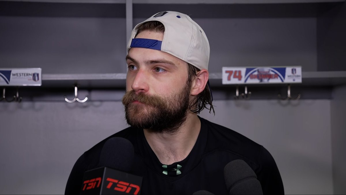"We let down our guard for five, six minutes, got in some penalty trouble. They were coming out hot, momentum kind of shifted for them in that moment." Stuart Skinner on the Stars comeback win over the #Oilers in Game 1. Enterprise | #LetsGoOilers