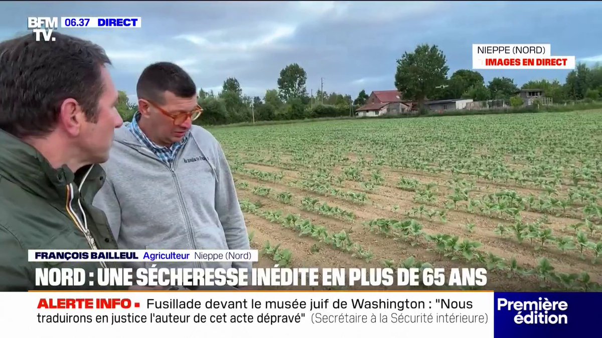 “Il n’a pas plu depuis le 20 mars” Dans le Nord, les agriculteurs sont inquiets face à une sécheresse d’une ampleur inédite