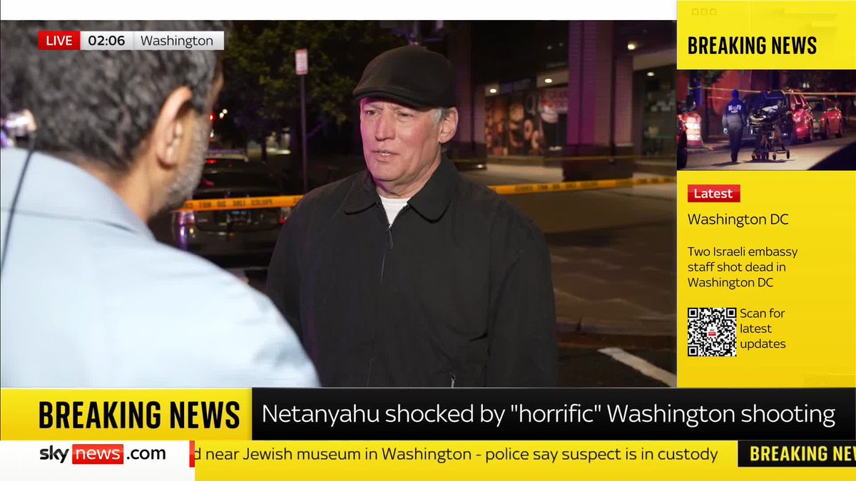 "It was terrible." In an emotional interview, eyewitness John Elleson describes the Washington DC shooting: "He went right up to them — it looked like he knew them." 📺 Sky 501, Virgin 602, Freeview 233 and YouTube