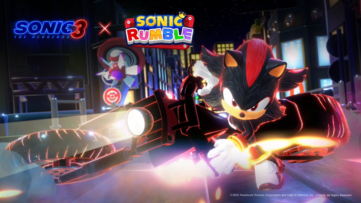 Take center stage to grind your gears on Shibuya Crossing 🌆 Face off against Shadow, in your Tokyo Mission, unlock exclusive skins and more, just for a limited time⚡ #SonicMovie3XSonicRumble And don’t worry, you are not missing out! This Crossover Event will return after Global launch 🤝