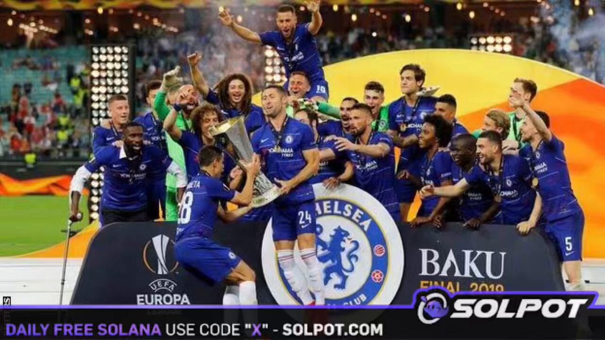 🚨Chelsea remain the only premier league team to win the Europa league without loosing a game.