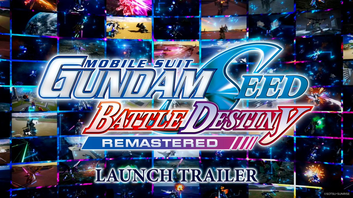 MOBILE SUIT GUNDAM SEED BATTLE DESTINY REMASTERED est maintenant disponible sur Nintendo Switch et PC ! Devenez pilote dans le monde de Mobile Suit Gundam SEED, participez à des batailles de Gundam pleines d'action, remplissez des missions et améliorez vos Mobile Suits !