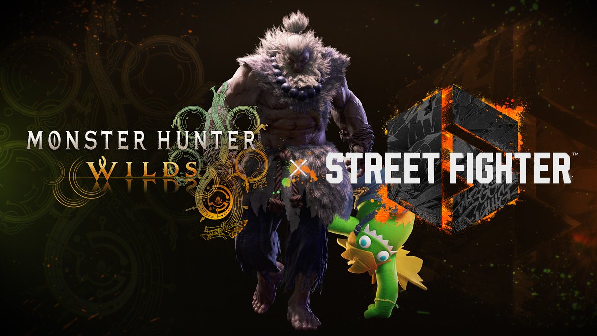A demon begins his HUNT. Become the master of the fist with the #MHWilds x #StreetFighter6 Special Collaboration! The free Akuma hunter layered armor with special actions and Blanka-chan Palico layered armor arrive on May 28, alongside a cosmetic collab paid DLC pack.