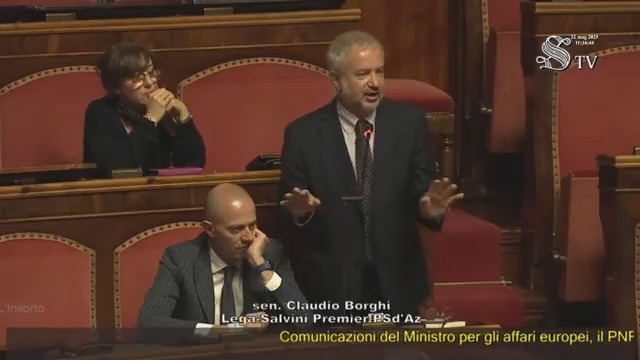 Claudio Borghi Aquilini Intervento su PNRR 22-05-2025