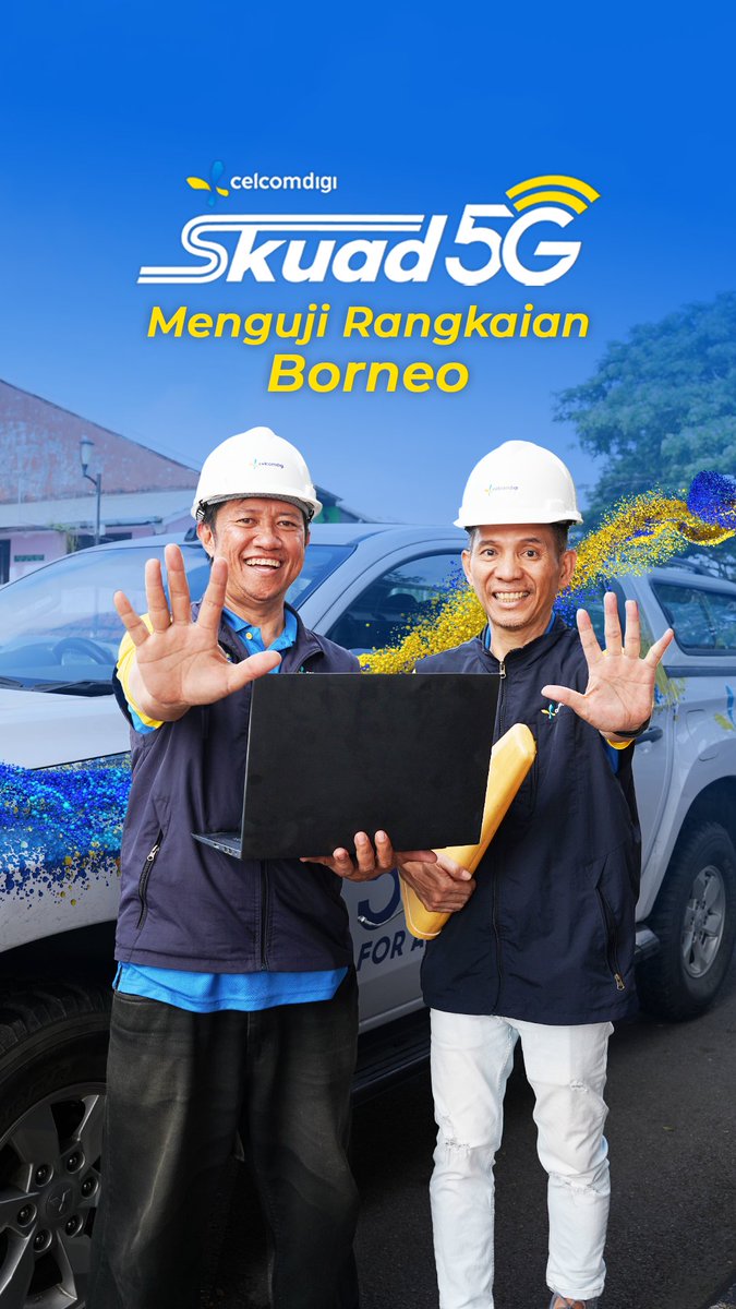 #Skuad5G sentiasa ada untuk memberi jaminan pengalaman rangkaian terbaik buat semua! ๐ Info lanjut: #CelcomDigi #WidestFastest #CreatingAWorldInspiredByYou #5GForAll