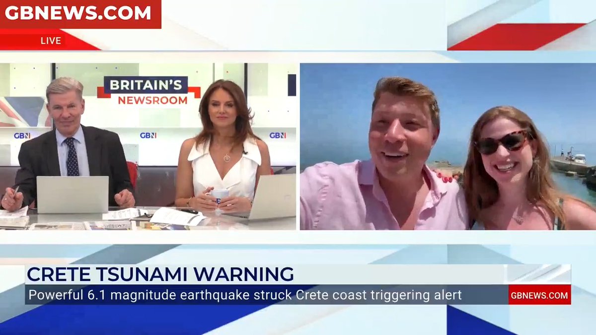 GB News’ Patrick Christys and Emily Carver report from Crete—where their holiday took a surprising turn after a 6.1 magnitude earthquake struck offshore. 🔓 Become a GB News Member: