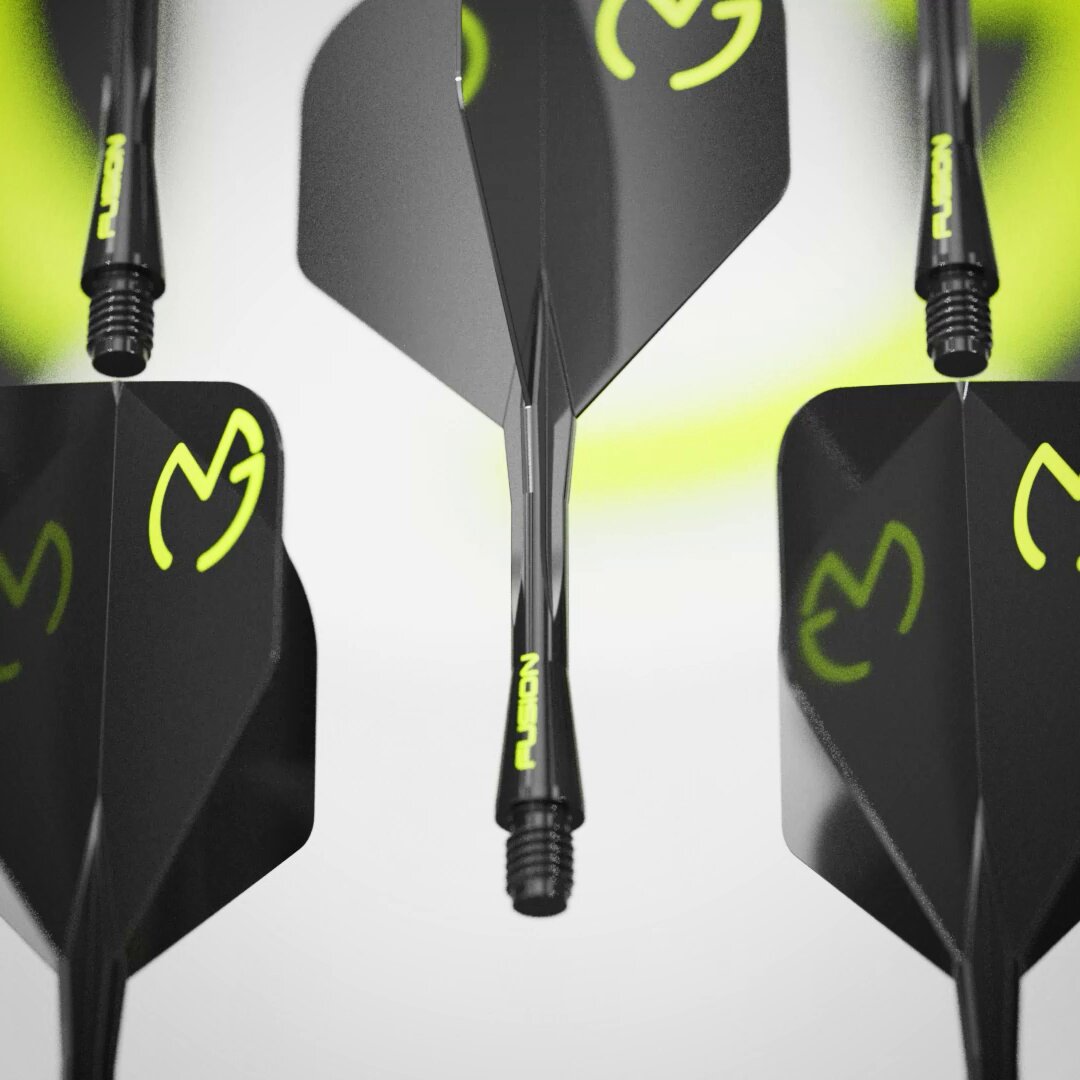 Introducing the first-ever player-branded Fusion system. The MVG Fusion Pac-Man delivers elite durability, precision, and that signature MvG style, all in one integrated system. 🔹 Seamless shaft & flight 🔹 90° wing design for stable trajectory 🔹 Advanced polymers for serious performance Available now at selected retailers #Winmau #MVG #MVGFusion