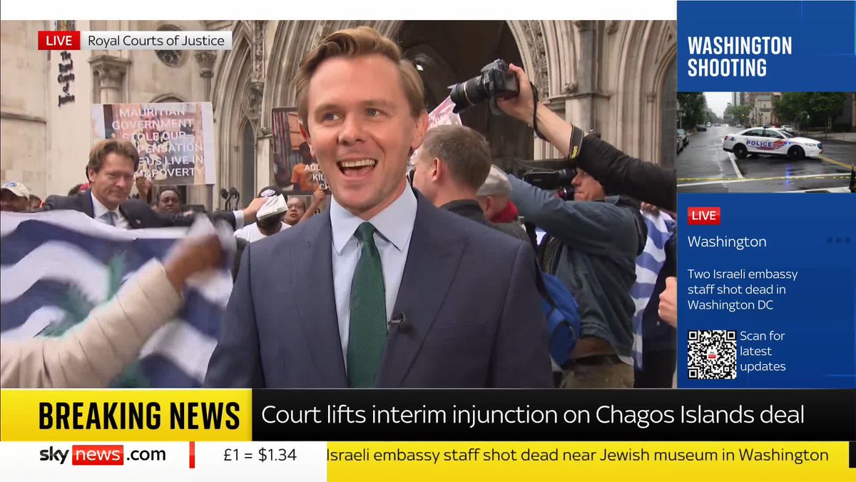 BREAKING: A High Court judge has lifted the injunction blocking the UK’s Chagos Islands deal, allowing the handover to Mauritius to go ahead. 📺 Sky 501, Virgin 602, Freeview 233 and YouTube