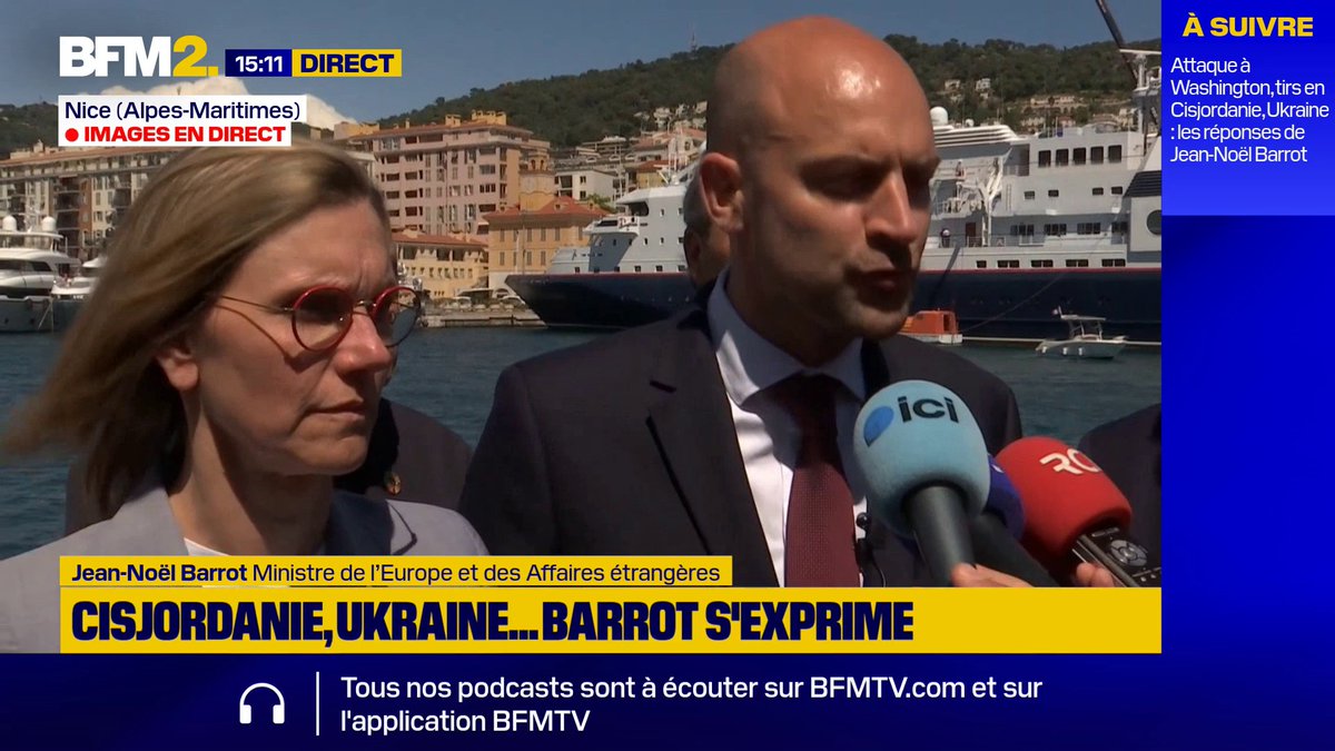 Au lendemain des tirs sur des diplomates en Cisjordanie, Jean-Noël Barrot, met en garde Israël et explique que ce type d'incident "ne doit plus jamais se reproduire" #BFM2
