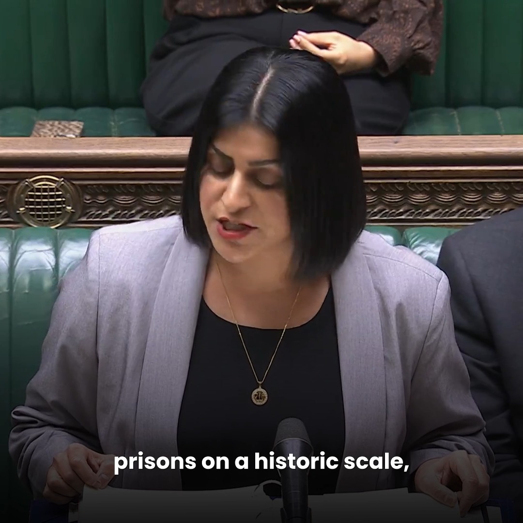 Today the Independent Sentencing Review was published. Watch Lord Chancellor Shabana Mahmood MP set out the government's response to ensure we never run out of prison places again, and our streets are kept safe 👇.