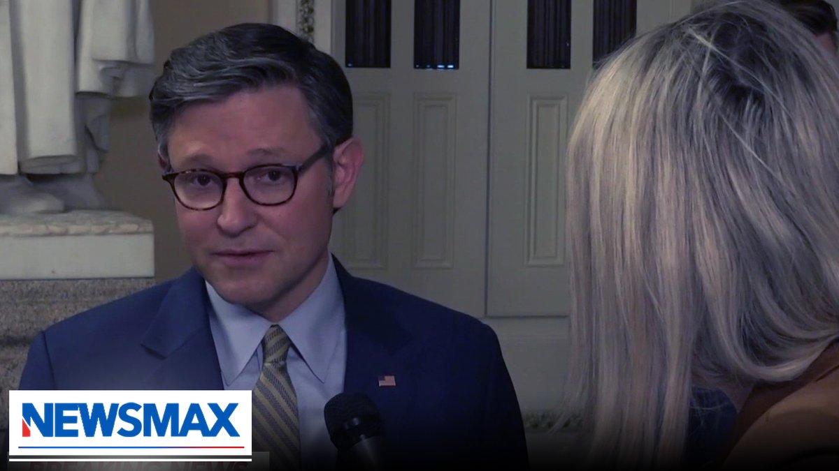 Speaker Johnson to NEWSMAX: "We call it the 'One Big Beautiful Bill' for a reason. It's everything from ensuring border security to restoring American energy dominance. We're going to prevent the largest tax increase in U.S. history." Speaker Mike Johnson Kilmeny Duchardt