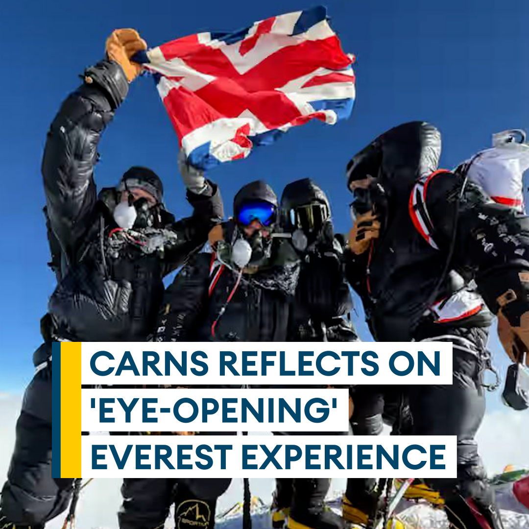 🗣️ “We have experiences in the military, it teaches us to push through." Veterans Minister Al Carns speaks to BFBS Forces News after reaching the summit of Mount Everest – he explained how his Armed Forces knowledge helped him reach his goal. 🔗