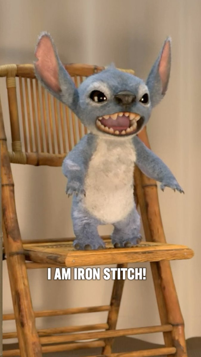 "I am Iron Stitch!" Stitch wants to team up with Tony Stark in a Disney crossover. #LiloAndStitch