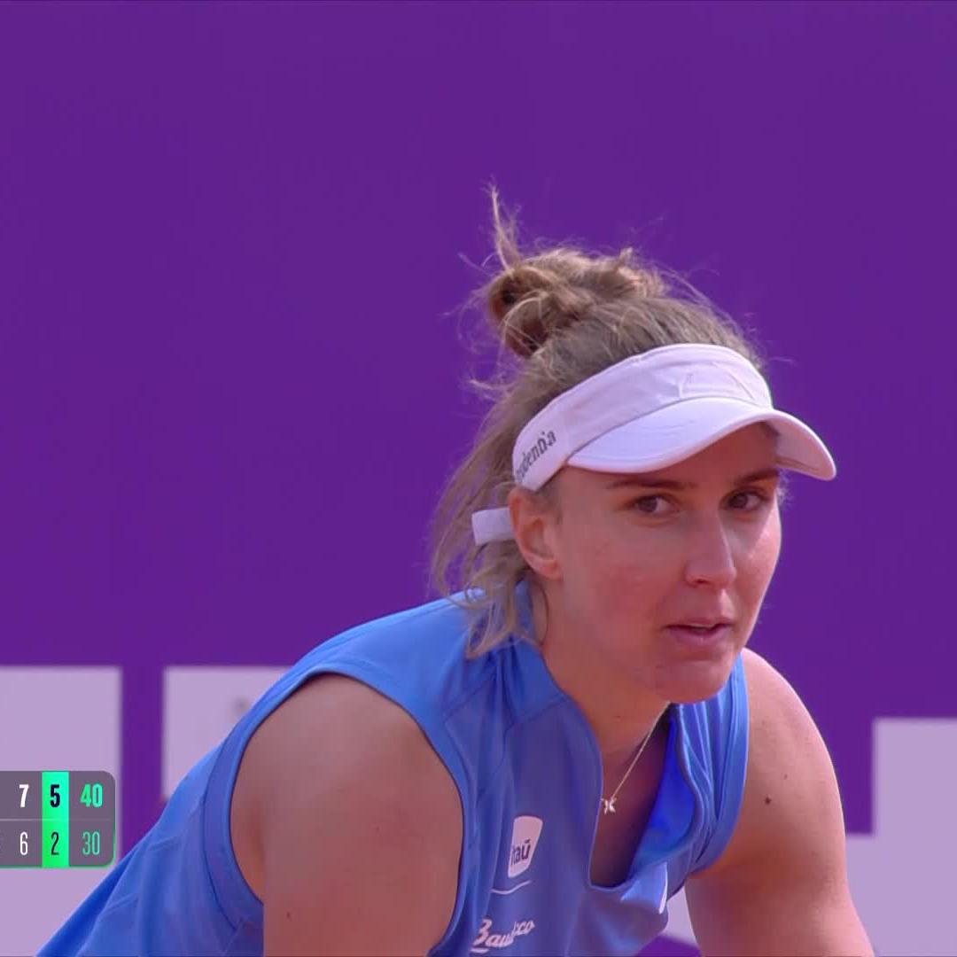 BIA IS BACK 👊 Beatriz Haddad Maia completes the comeback over Navarro, 3-6, 7-6(3), 6-2, to reach the semis in Strasbourg! #IS25
