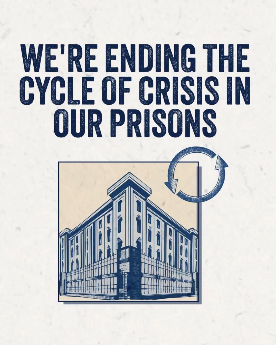Today we're announcing landmark sentencing reforms to put an end to the prison crisis. Read the government’s response to the independent sentencing review:
