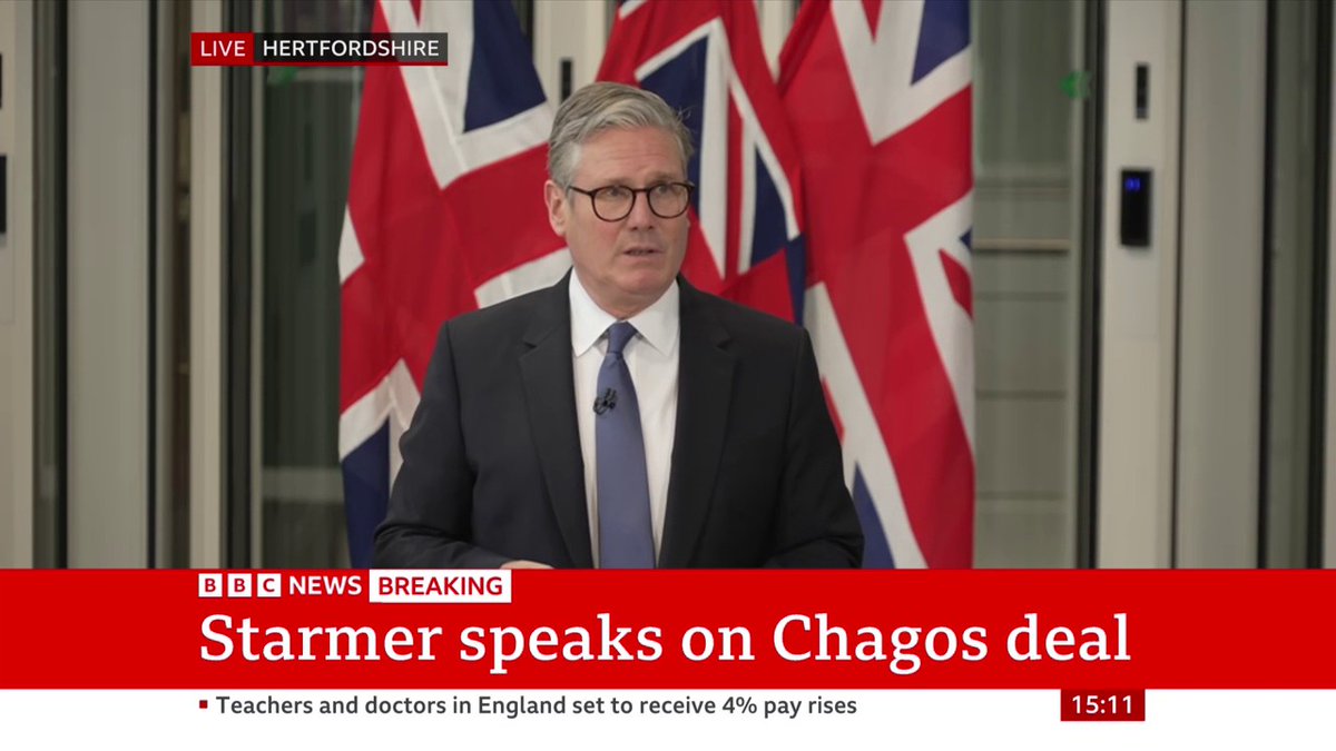 The Diego Garcia military base is "one of the most significant contributions" we make to our security relationship with the US, Keir Starmer says The Chagos Islands deal will help to "strengthen our national security," the PM adds Follow live:
