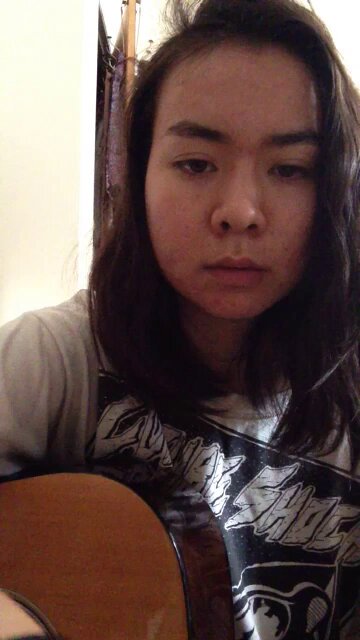 🚨a recently found old video of Mitski singing an early version of "Once More to See You" in 2014. "bed head / bare skin / brand new song / not done writing it but whatever." via her tumblr.