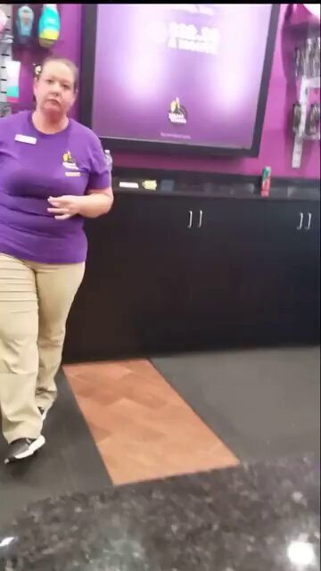 Gym member brings 1/2 gallon water bottle to Planet Fitness and they refuse to show him the rule he's breaking.