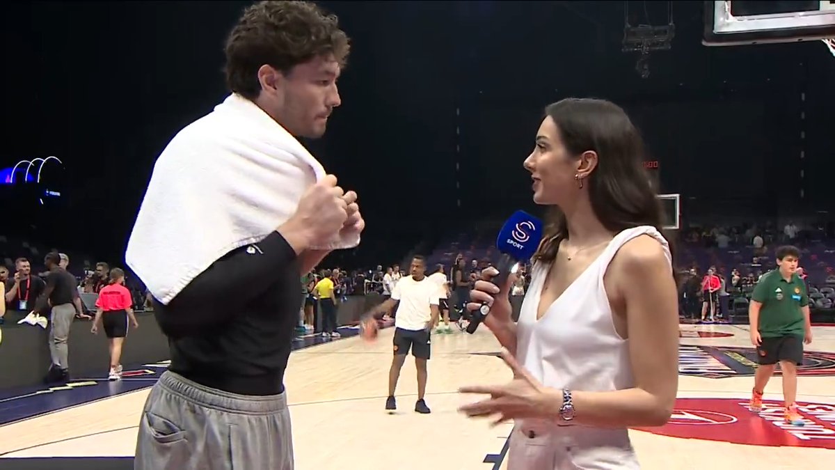 🎙️Didem Gürser: "Lessort oynayabilecek mi sence?" 🗣️ Cedi Osman: "Ergin Abi ne diyorsa o." (Gülerek)