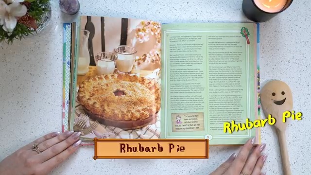 Ever wonder what Stardew Valley’s Rhubarb Pie tastes like IRL? 👩🍳🍓 I baked it from the official cookbook and yes it’s as good as it looks #StardewValley #gaming #foodie