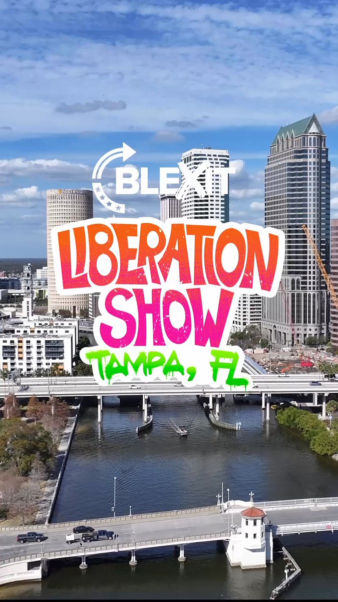 This year BLEXIT is bringing our Liberation Show to the Tampa Bay! 🏖️☀️ Get Ready for a night of dynamic speakers, live music and spirited debate! 🎤🎶 🇺🇸 Reserve your tickets 🎟️ on our website:
