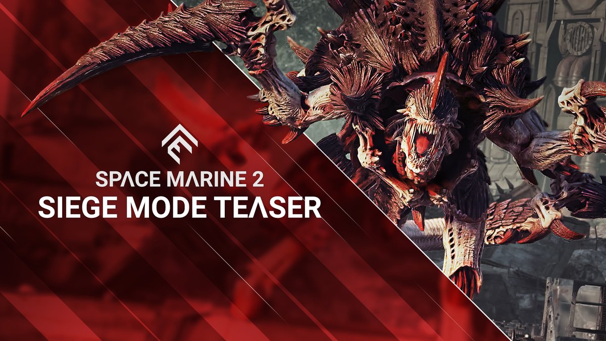 The Imperium needs you more than even. Face impossible odds in Siege Mode, landing June 26 in #SpaceMarine2. 🩸⚔️