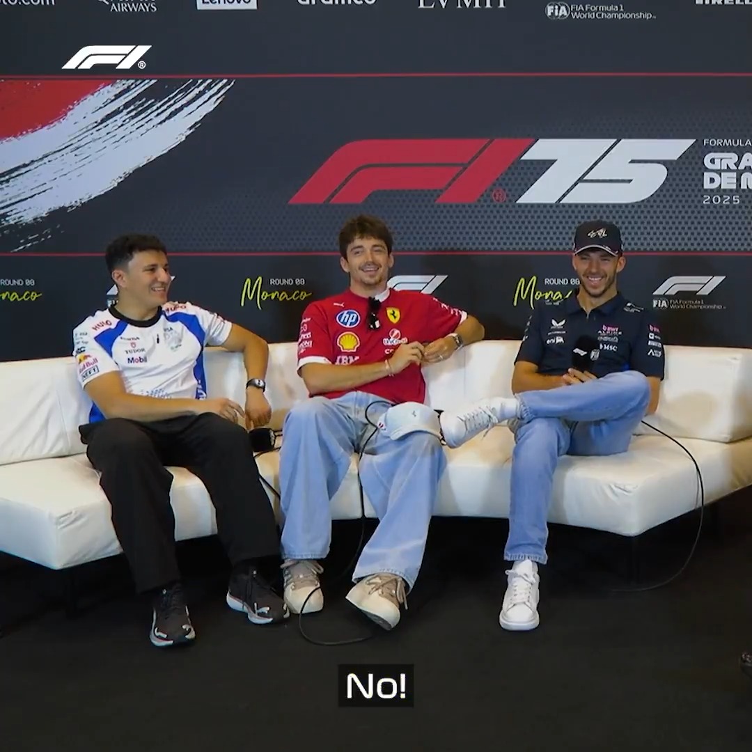 Has Isack got a future at FC Versailles? Pierre: No! 😂 #F1 #MonacoGP