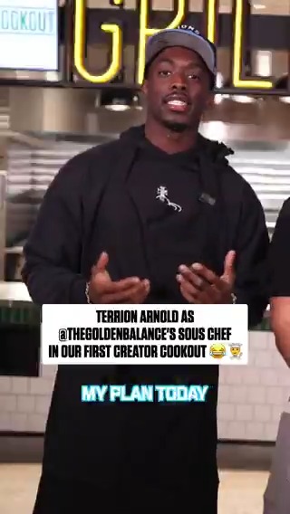 .Terrion Arnold got into his cooking zone 😂 Detroit Lions | Ahmad