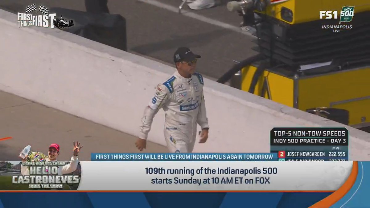 4-Time Indy 500 Champion Helio Castroneves has spent half of his life racing in the Indy 500 🤯 “I have a lot of experience in this place, but even I that, I have an amazing experience in this place, it’s still like the first time. You’re still learning every single bit.”