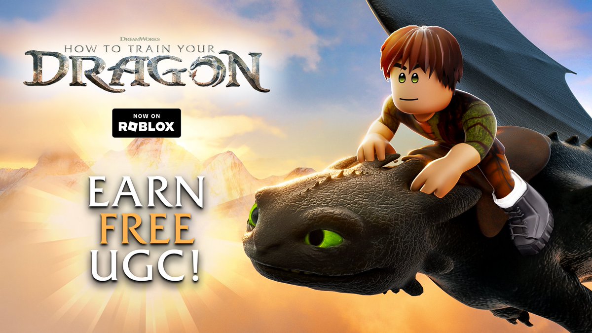 Get ready to catch, bond, train and ride your very own dragon! 🙌 The How to Train Your Dragon experience is now LIVE on Roblox.