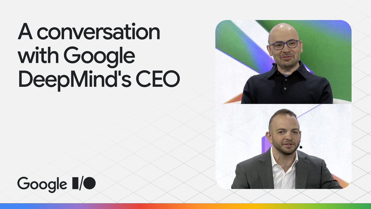Our CEO Demis Hassabis once hand-programmed games to show real-world physics – using lighting, textures, and other effects. Now, Veo 3 can infer these complex physics within the model – no handcrafting required. Hear his conversation with Alex Kantrowitz and Sergey Brin at #GoogleIO ↓