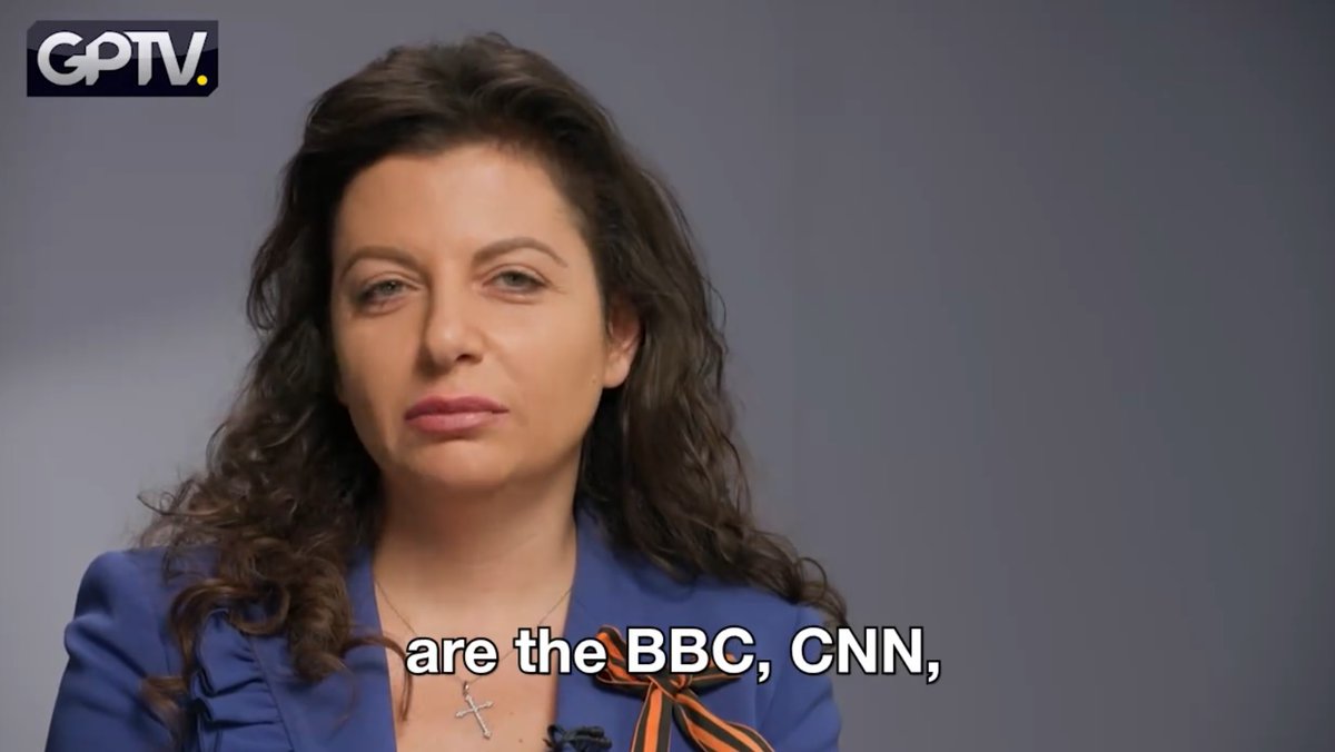 It's the biggest propagandists like CNN &amp; BBC who call us "propagandists." Reasonable people don't call us that. And why should we justify ourselves to the unreasonable?