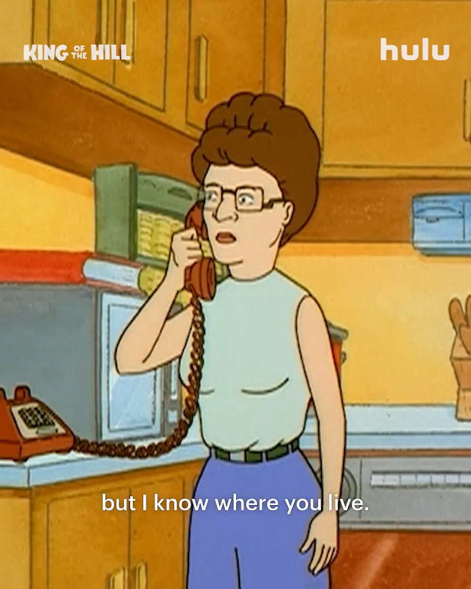 Now I ain't sayin' I'm watchin' you, but let's just say I got a pretty good view from my lawn chair. #KingOfTheHill