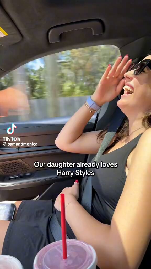 “the baby never like kicks throughout the day, it's very rare that it's throughout the day, it's always at night, and every time i listen to harry, she kicks, my girl is a harry girl” this is so cute 💗